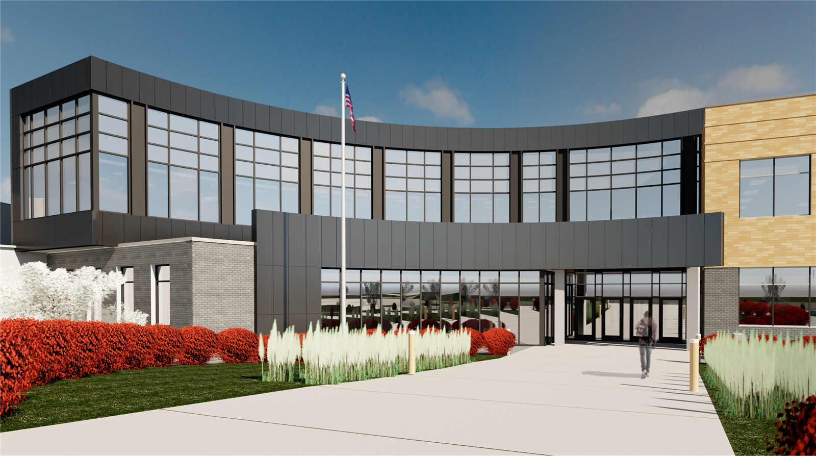  high school north entry artist rendering